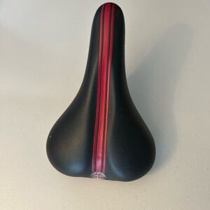Schwinn Bike Seat SVT-7M Blk with Red Stripes   Viscount